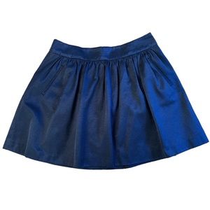 Banana Republic Ribbed Navy Blue Full Mini Skirt